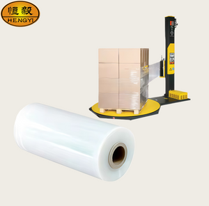 Custom transparent PE film rolls with HengYi logo