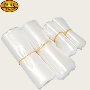 Poly Bags Transparent Ldpe Plastic Flat Open Bottom Heavy Duty Big Flat Open PE Printing Package Mesh Bag