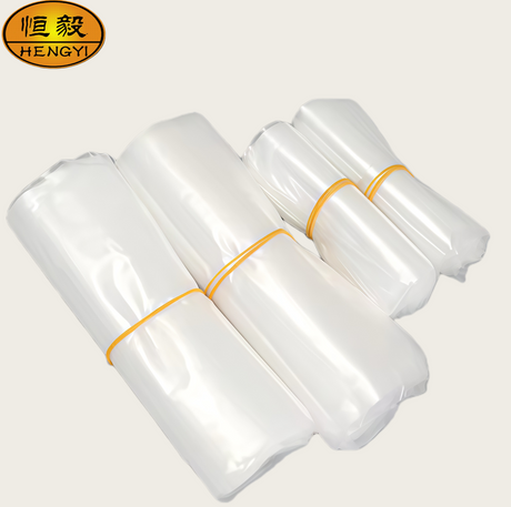 Poly Bags Transparent Ldpe Plastic Flat Open Bottom Heavy Duty Big Flat Open PE Printing Package Mesh Bag