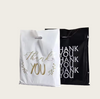 Custom Printed Logo Personalized HDPE LDPE Merchandise Die Cut Plastic Shopping Bag With Handle